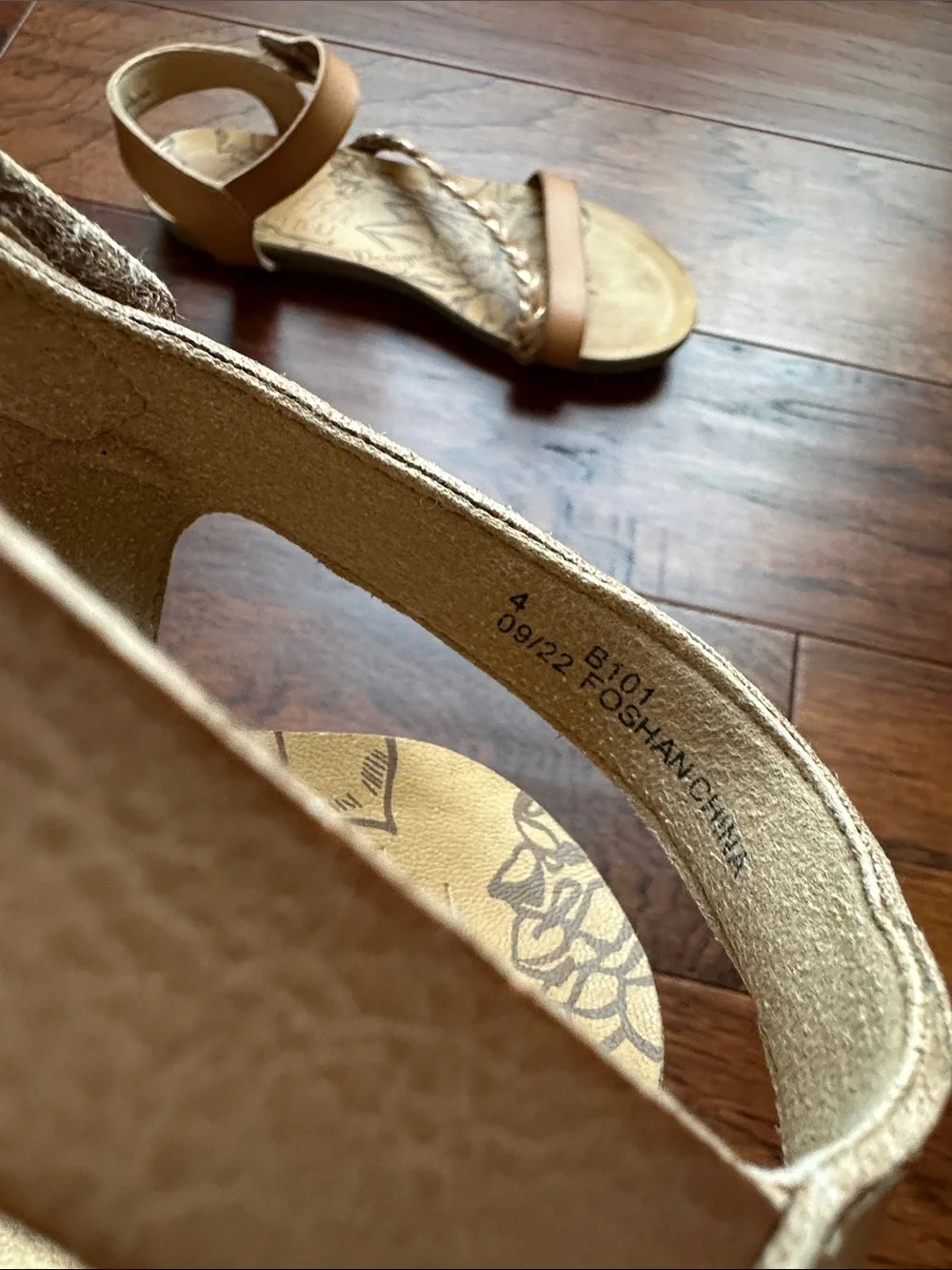 Girls Blowfish Tan Braided Strap Sandals